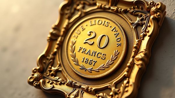 Estimation de la valeur d'un louis d'or 20 francs 1857